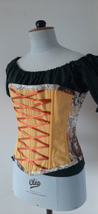 Corset Voctorien lin jaune